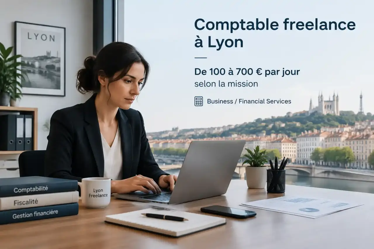 Comptable freelance à Lyon : de 100 à 700 € par jour selon la mission