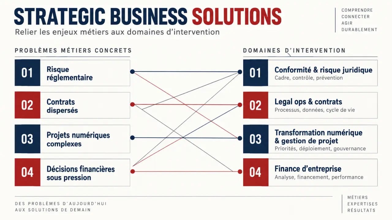 Strategic business solutions : domaines d’intervention du conseil B2B
