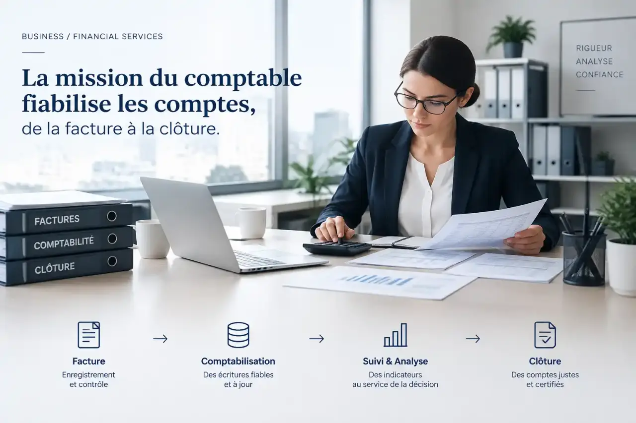 La mission du comptable fiabilise les comptes, de la facture à la clôture
