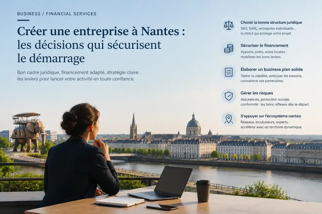 Créer une entreprise à Nantes : les décisions qui sécurisent le démarrage